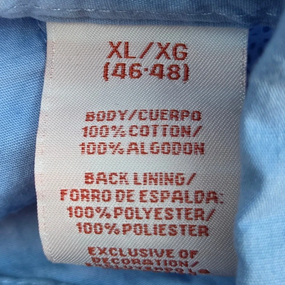 Berkley Fishing Shirt Mens XL SS Ventilated Mesh Back Utility Pockets Sky Blue